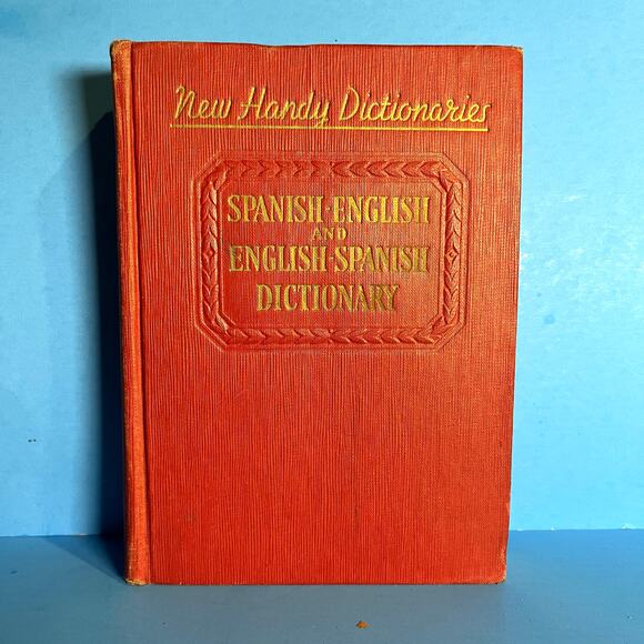 Vintage 1947 New Handy Spanish English & English Spanish Dictionary McKay Hardco - Picture 1 of 7